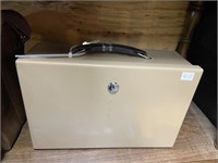 metal safe box with keys