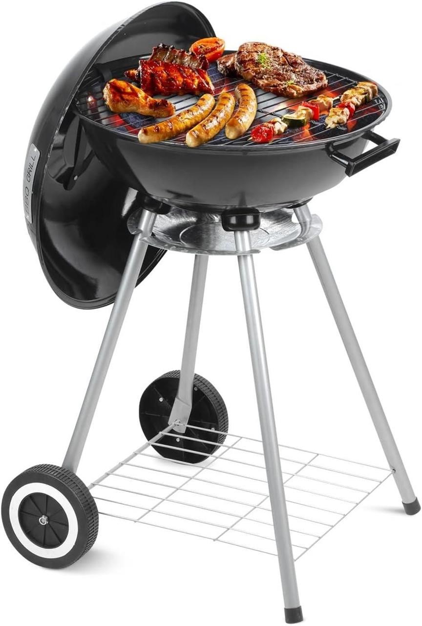 Portable Charcoal Grill  17 Inch Camping BBQ