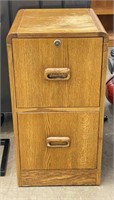 Wooden Two Drawer File Cabinet