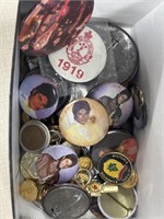 Small Box of Pins and Buttons