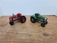 A- 2 METAL TRACTOR TOYS