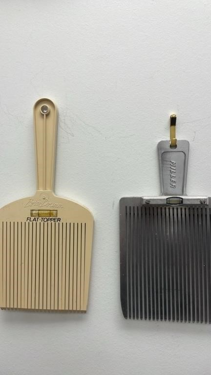 Vintage Flat Top Brush Cut Barber Combs lot