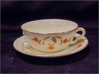 Vintage Hall Jewel Large Teacup/Saucer