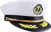 25$-Captain Hat Yacht Hat Embroidery Boat Ship