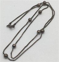 Sterling Italian Box Chain Necklace