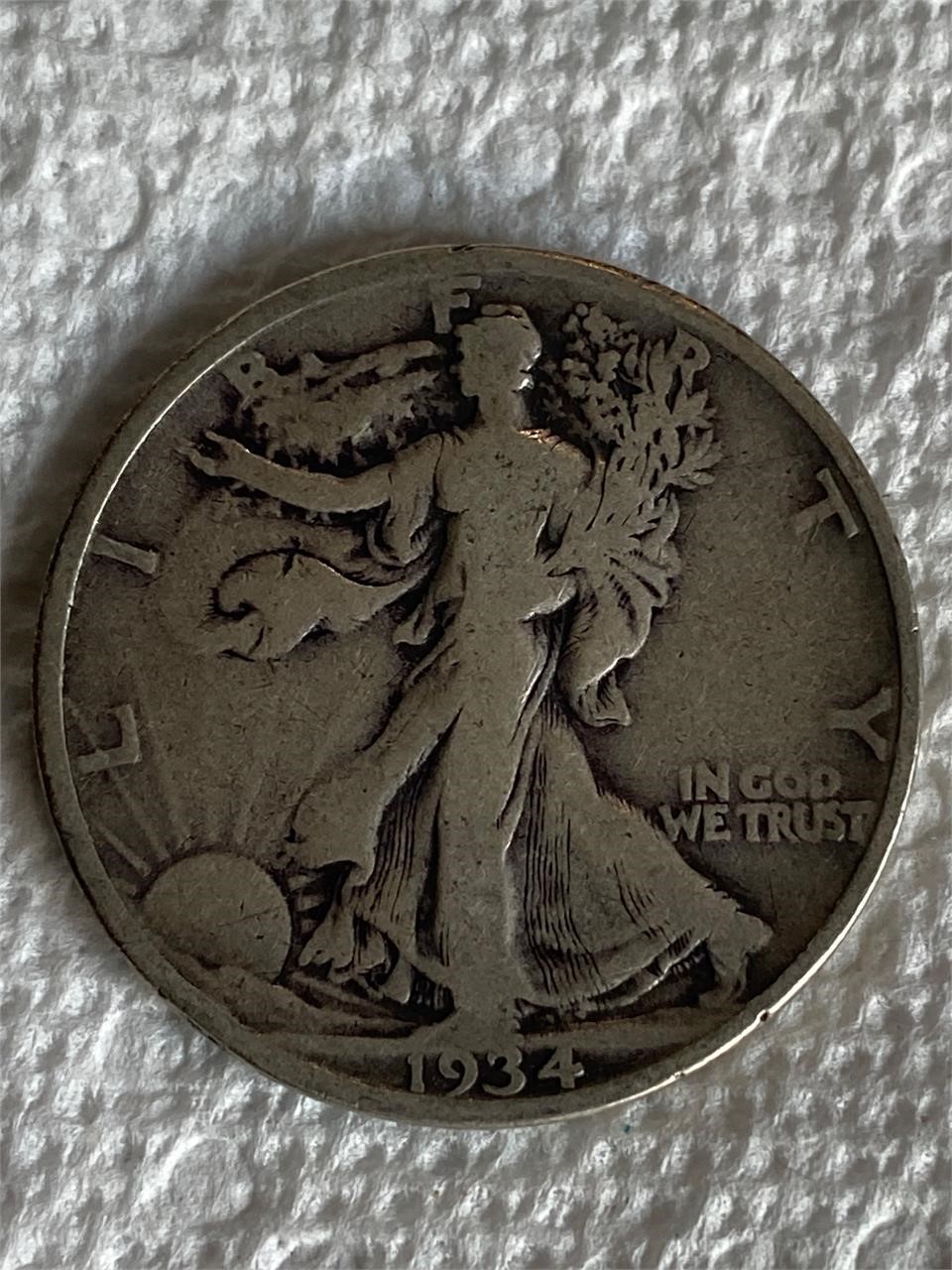 1934 Walking Liberty Half Dollar