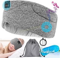 Bluetooth Sleep Mask with 24 White Noise  Gray