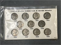 (11) Silver War Nickels