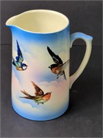 Grenville Ware Bluebird and Swallow Pitcher