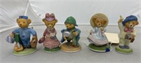 5-Franklin Mint Bear Figurines
