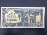 WWII The Japanese Ten Dollar Military Payment Note