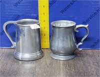 2 Pewter Mugs