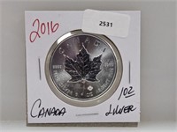 1oz .999 Silv Canada Maple Leaf $5