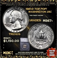 ***Auction Highlight*** 1981-d Washington Quarter