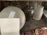 ASSORTED CONTEMPORARY LIGHT GLOBES & ACCESSOIRES