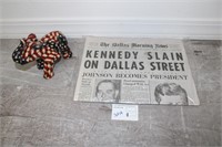 JFK Assassination Dallas Morning News 1963 Paper