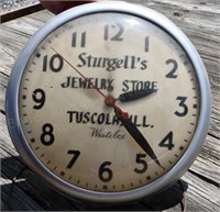 15" Wesclox Clock Sturgell's Jewelry Store,Tuscola