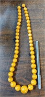 VINTAGE GRADUATED BEADED NECKLACE