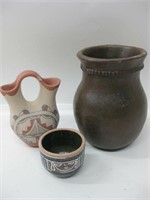Pottery Vase Lot Signed