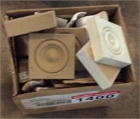 Box Of Assorted Trim Blocks/ Molding Rosettes