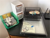 Display Case, Stamps, Trays, Misc.