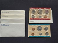 Various Dates Uncirculated Mint Sets (5) 1971-1977