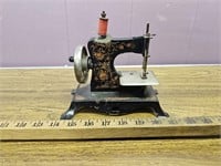 Vintage German Child's Crank Sewing Machine-