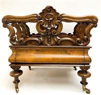 Victorian Rosewood Canterbury Stand