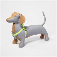 Standard Mesh Comfort Dog Harness - Gray/Neon - S
