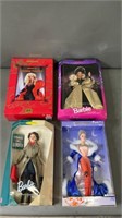 4pc NIP 1994-2001 Special Edition Barbie Dolls