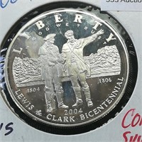 2004-P Lewis & Clark 90% Silver Dollar Comm Proof