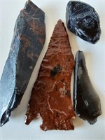 (4) Pieces Mixed Obsidian
