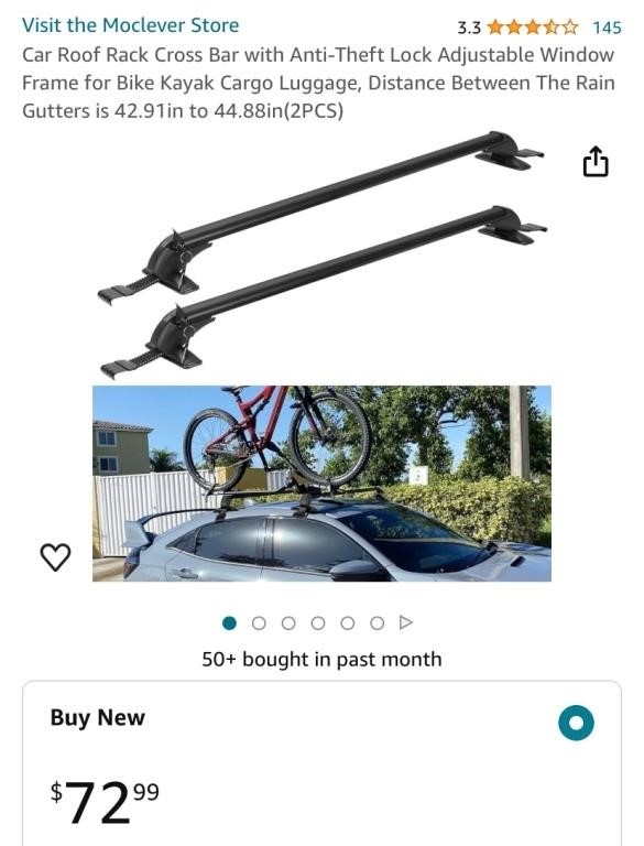 Roof Rack for Car (Open Box)