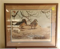 WOOD DUCK PRINT- SIGNED AND DATED