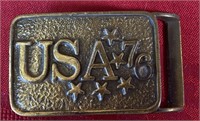 1976 USA belt buckle