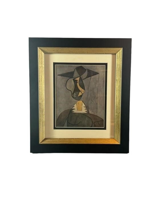 A Pablo Picasso "Femme Au Chapeau" Lithograph