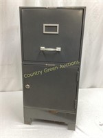 2 Compartment Filling Cabinet without Key