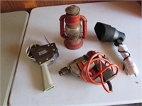lantern,drill & items