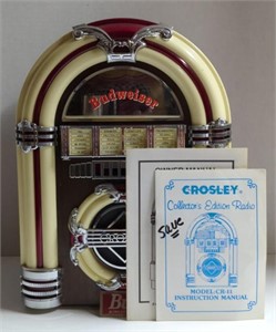 Budweiser Crosley Lighted Jukebox 3 CD
