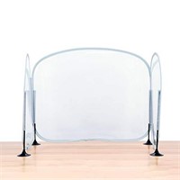 Desk Sneeze Guard - Fold-Up Portable Barrier