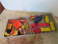 Box of Assorted Toy Cars