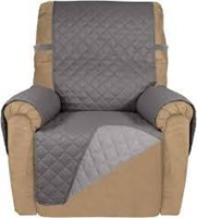 PureFit Grey Reversible Recliner Cover A17