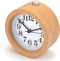 Small Round Sleek Wooden Clock A16