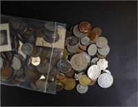 OVER 20 POUNDS OF FOREIGN COINS--UNSEARCHED