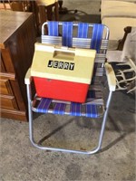 Vintage Lawn Chair & Cooler