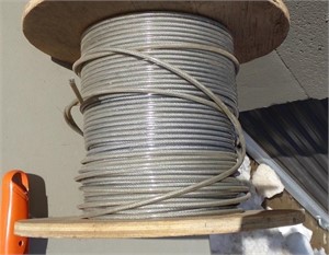 Part Spool Coated Wire Cable About 3/16"