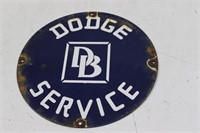 ANTIQUE PORCELAIN DODGE SERVICE SIGN