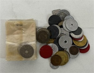 LOT OF 1lb VINTAGE TAX TOKENS