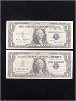 1935 E & 1957 A $1 Silver Certificates