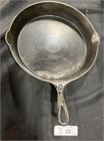 Unmarked #9 Cast Iron Pan.